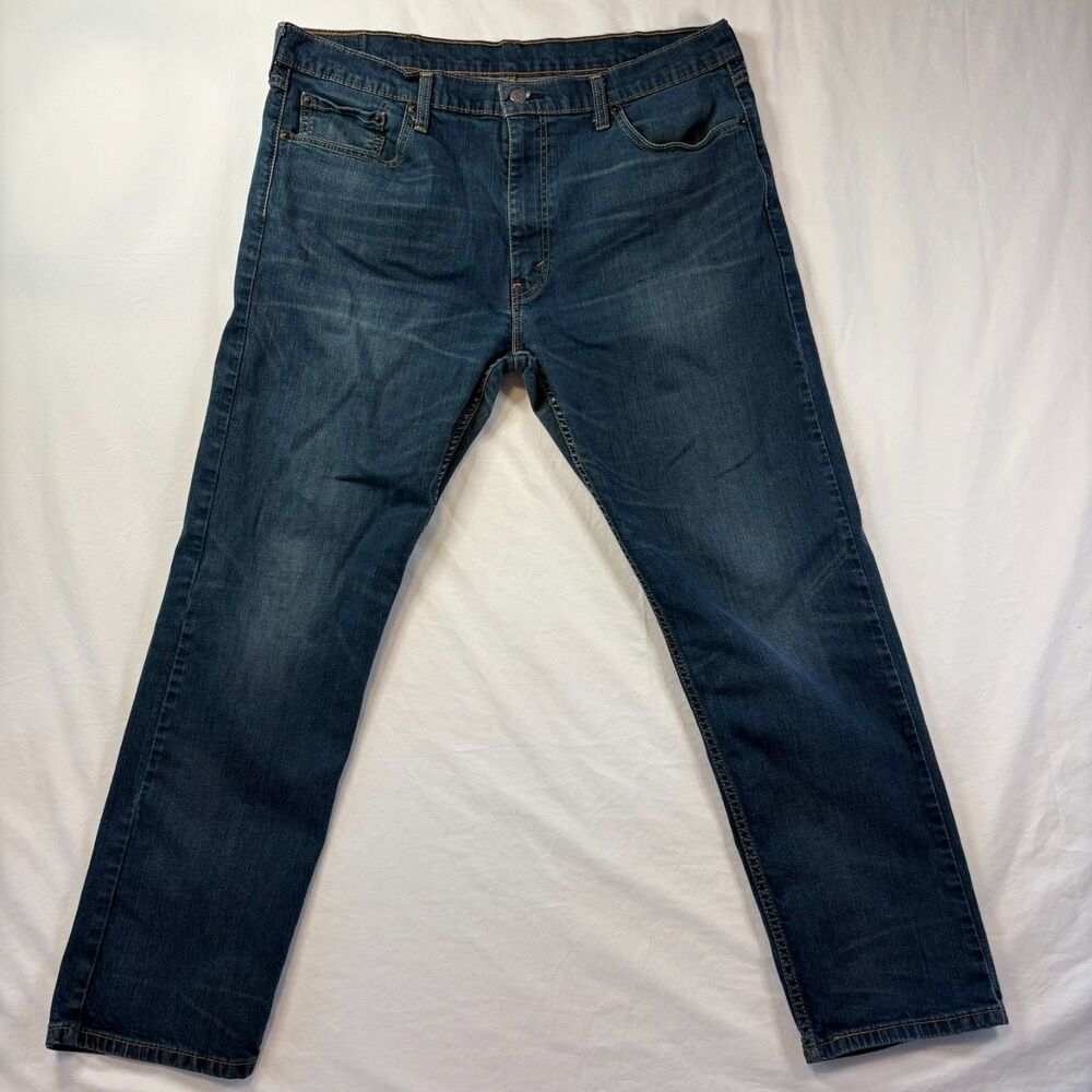Levi's 502 Regular Taper Men's Dark Wash Stretch Jeans W38 L 32 EUC 100% Cotton